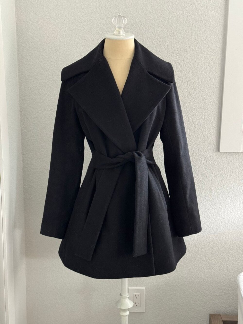 Trina Turk Wool Blend Fit & Flare Coat *6*